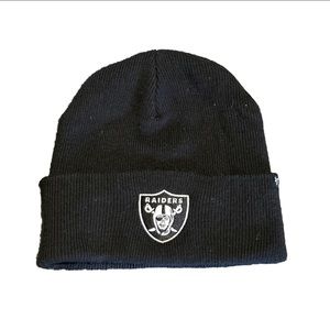Las Vegas Oakland Raiders 47 Brand Knit Hat Cuff Beanie  Stocking Cap Black NWT